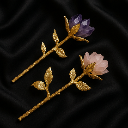 Rózsakvarc és Ametiszt Rózsa (2db) - 9.000 Ft kedvezmény