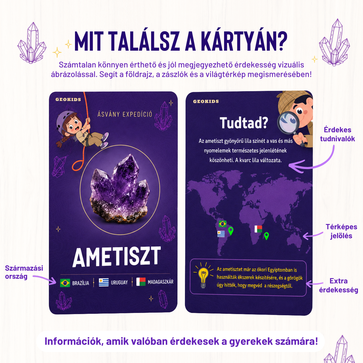 Ásvány Expedíció Fejlesztő és Szórakoztató szett