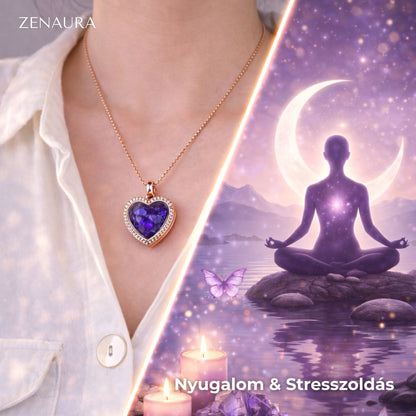 ZenAura - Cserélhető Ásvány Szív Nyaklánc