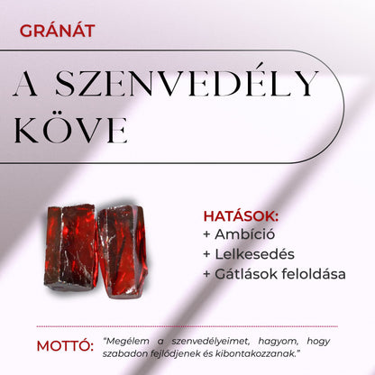 ZenAura - Rubin-Gránát Gyűrű