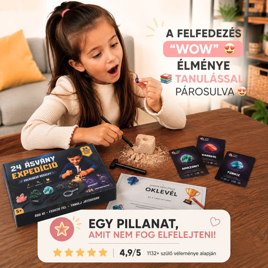 Ásvány Expedíció Fejlesztő és Szórakoztató szett
